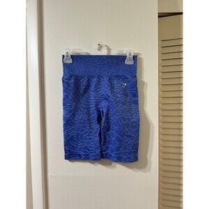 Blue Gymshark Adapt Animal Seamless Cycling Shorts Size Medium
